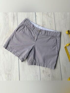 LOFT Taupe Cotton Riviera Shorts Classic Summer Cabincore Y2K EUC Midrise Size 0